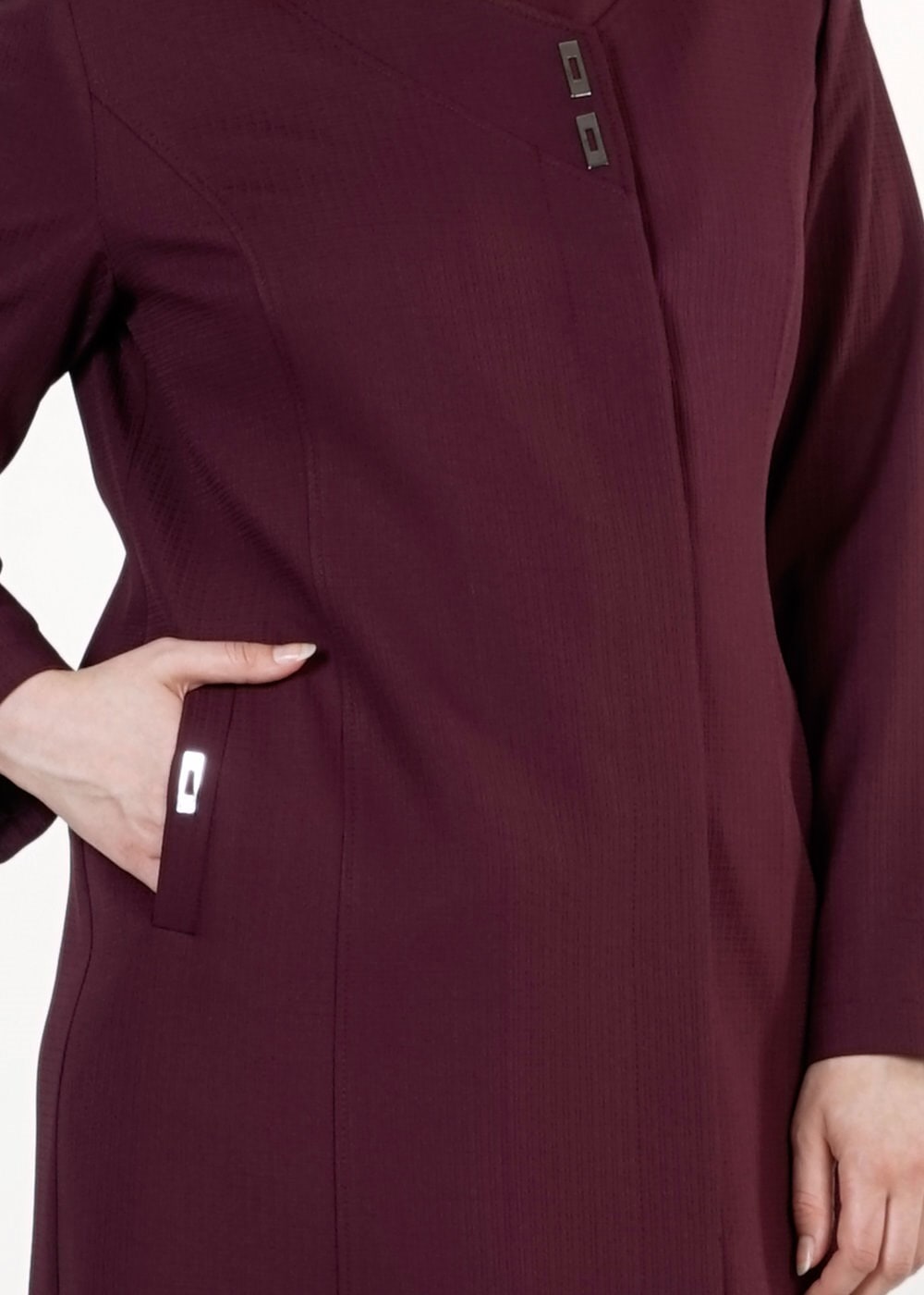 Tesettür giyim MÜRDÜM CEPLİ PARDESÜ 1653 