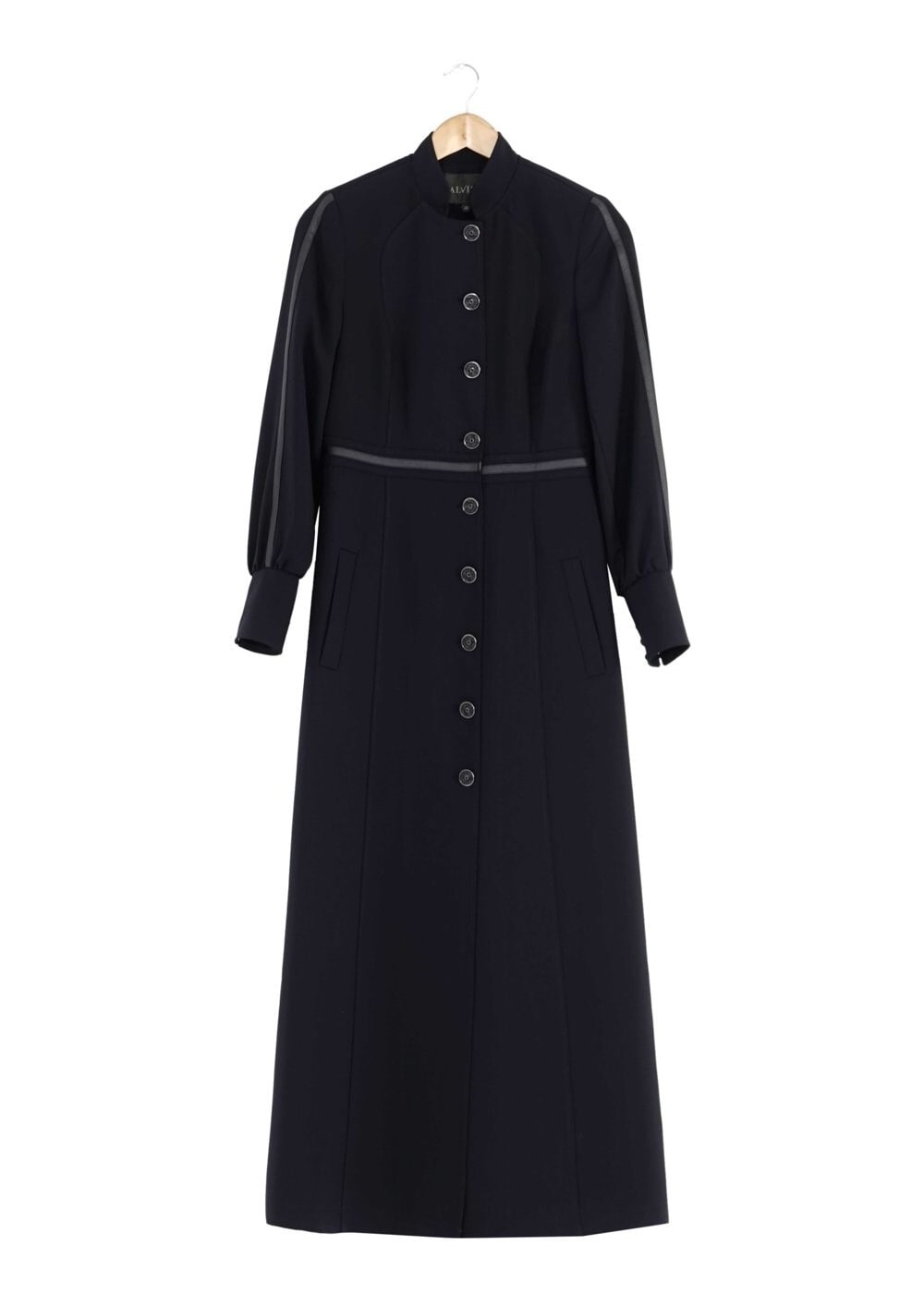 Tesettür giyim LACİVERT DÜĞMELİ PARDESÜ 1663 