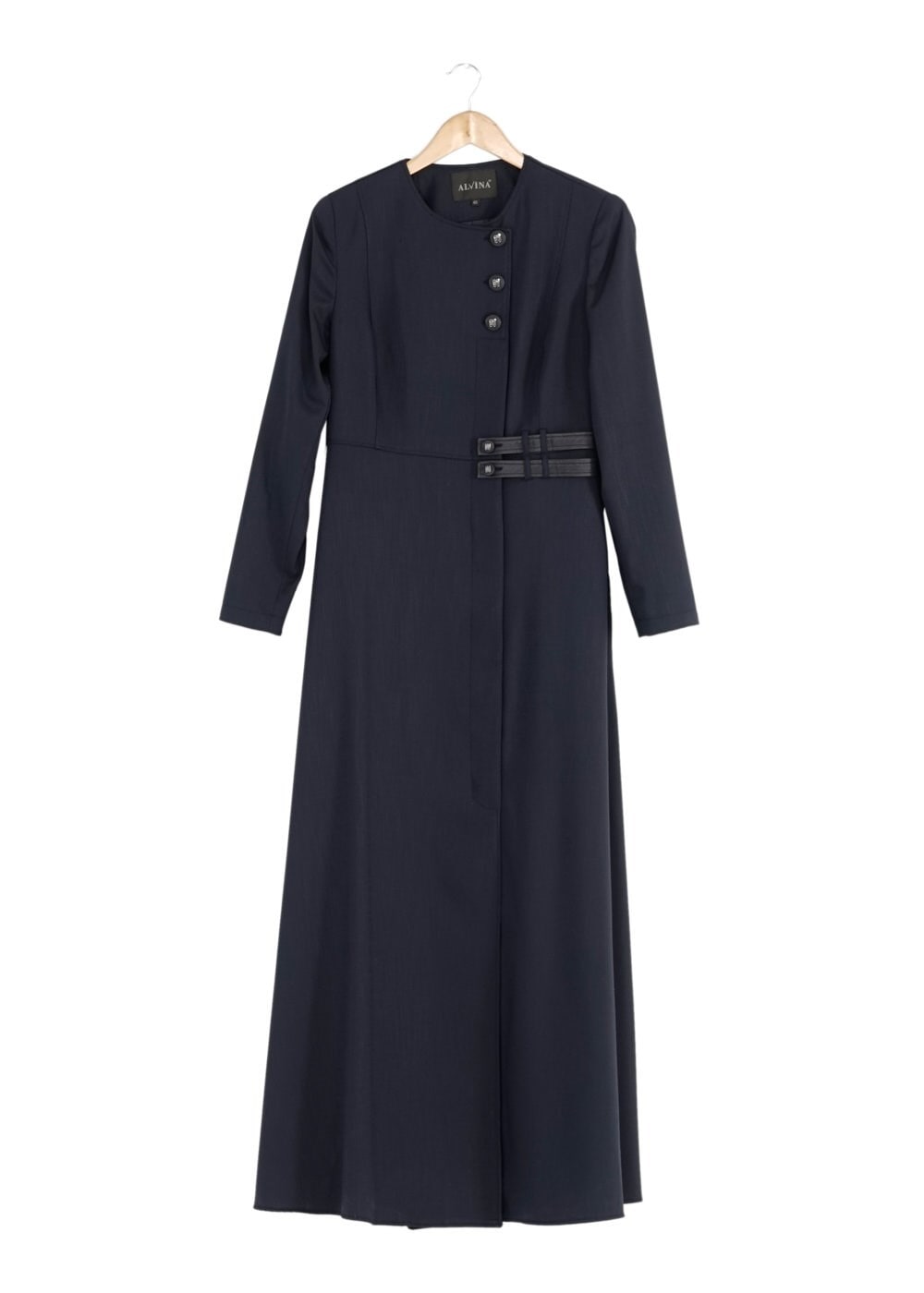 Tesettür giyim LACİVERT DÜĞMELİ PARDESÜ 1666 