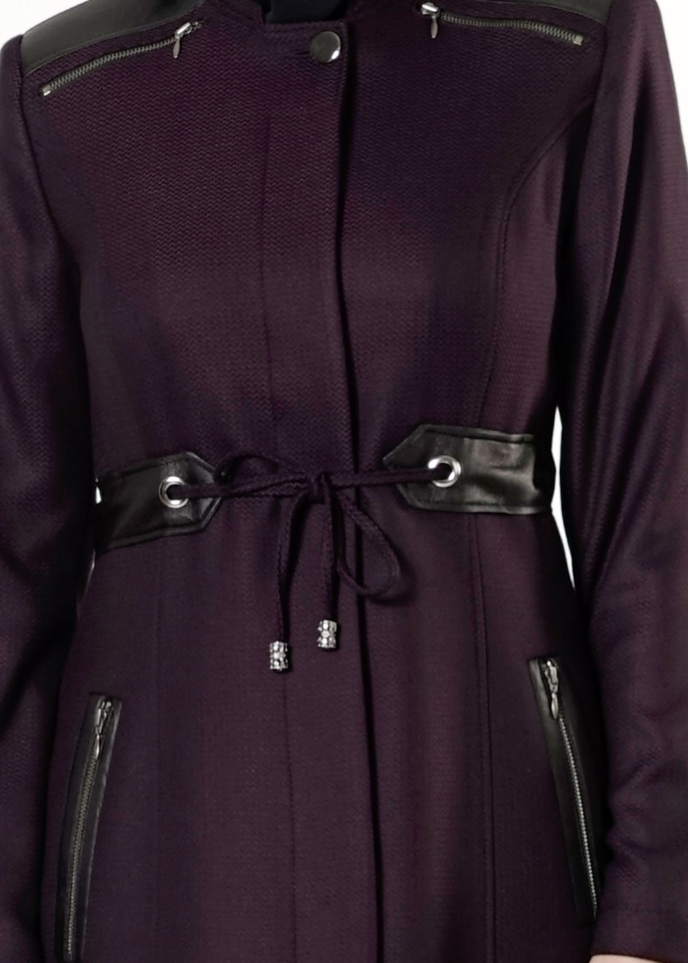 Tesettür giyim MÜRDÜM BELDEN BAĞLAMALI PARDESÜ 1692 