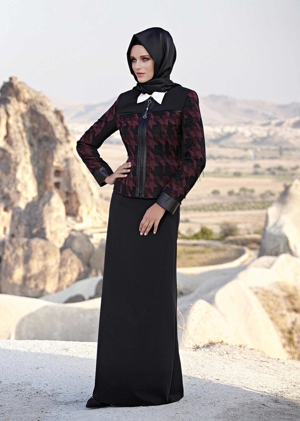 Tesettür giyim MÜRDÜM 3191E ETEKLİ TAKIM