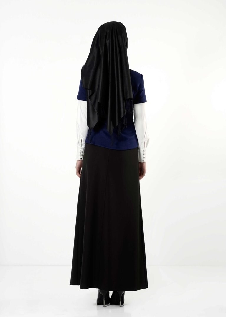 Tesettür giyim LACİVERT 3203E TAKIM