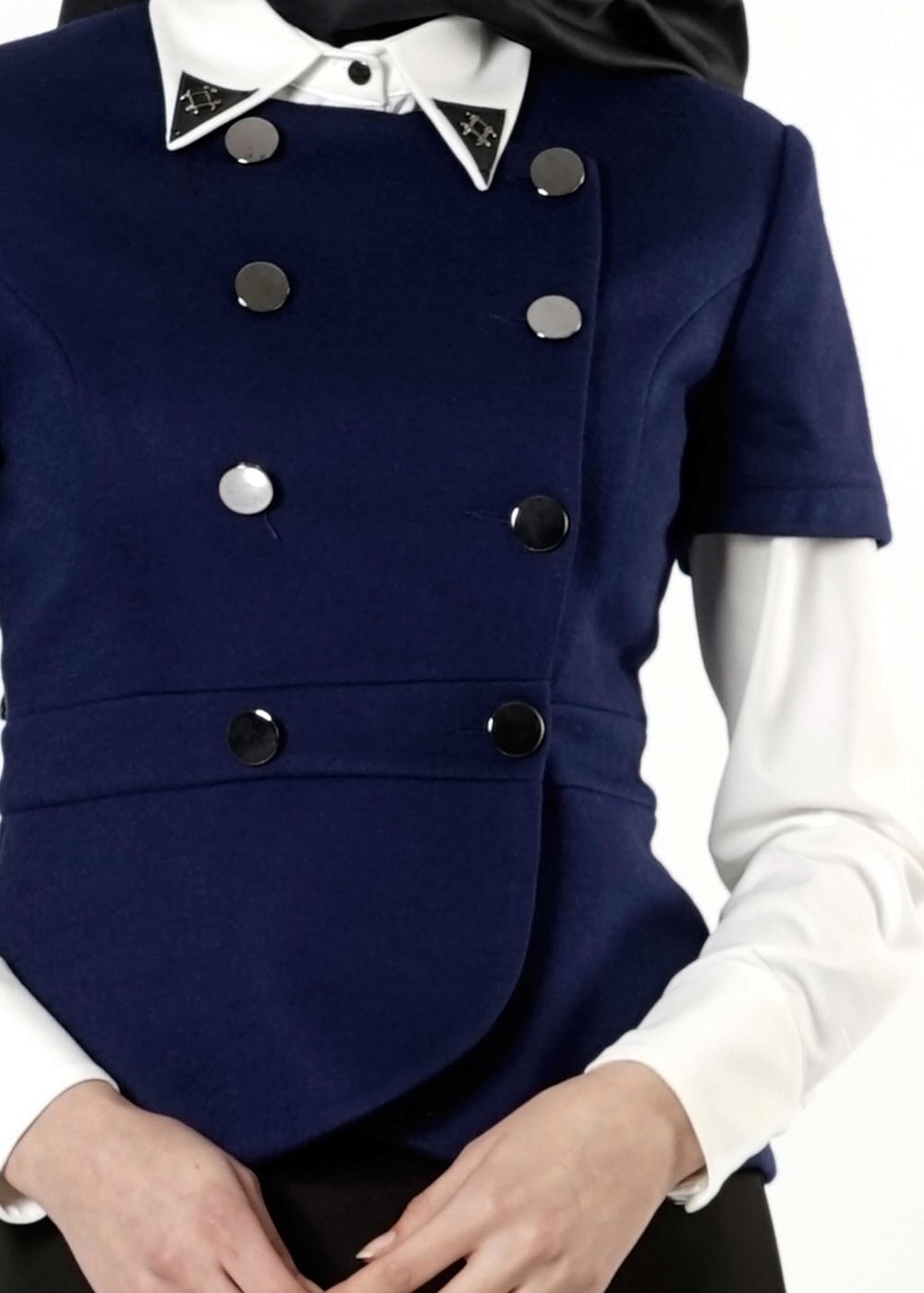 Tesettür giyim LACİVERT 3203E TAKIM