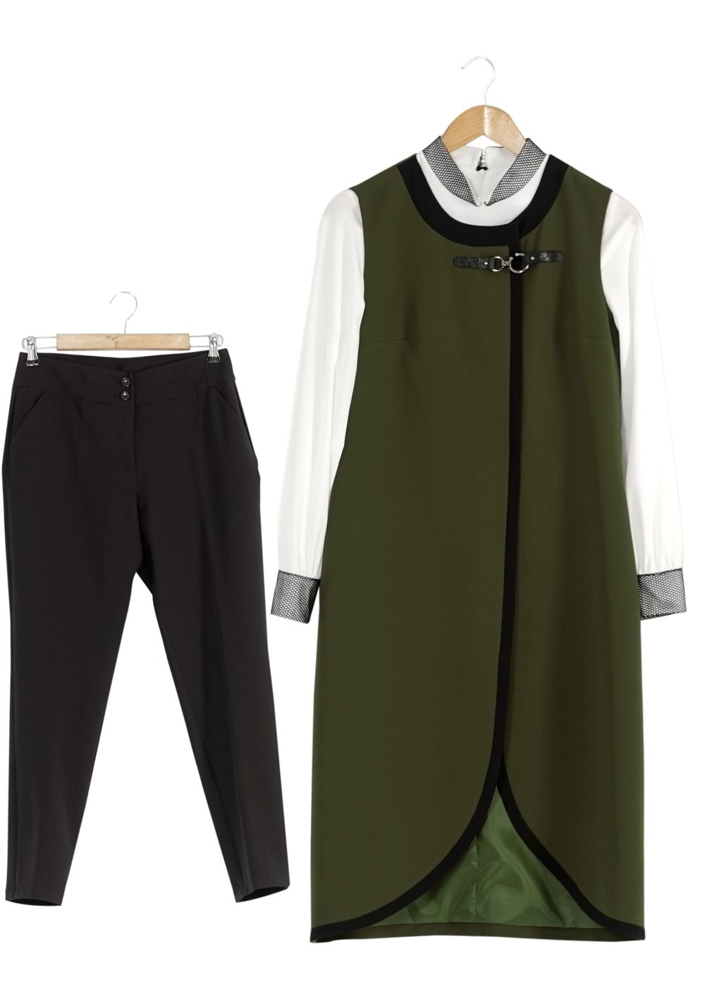 Tesettür giyim YEŞİL 3168P TAKIM