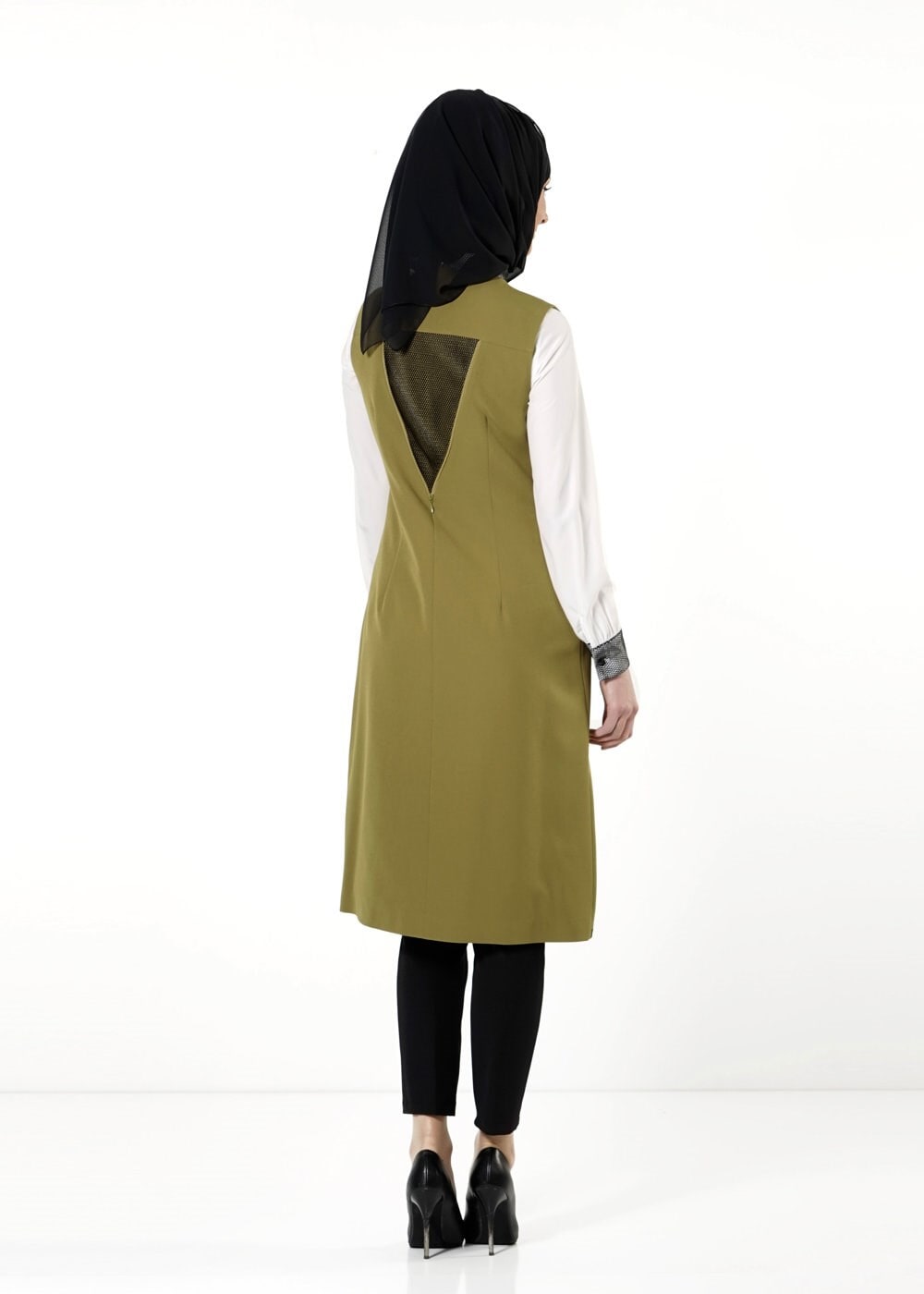 Tesettür giyim YEŞİL 3168P TAKIM