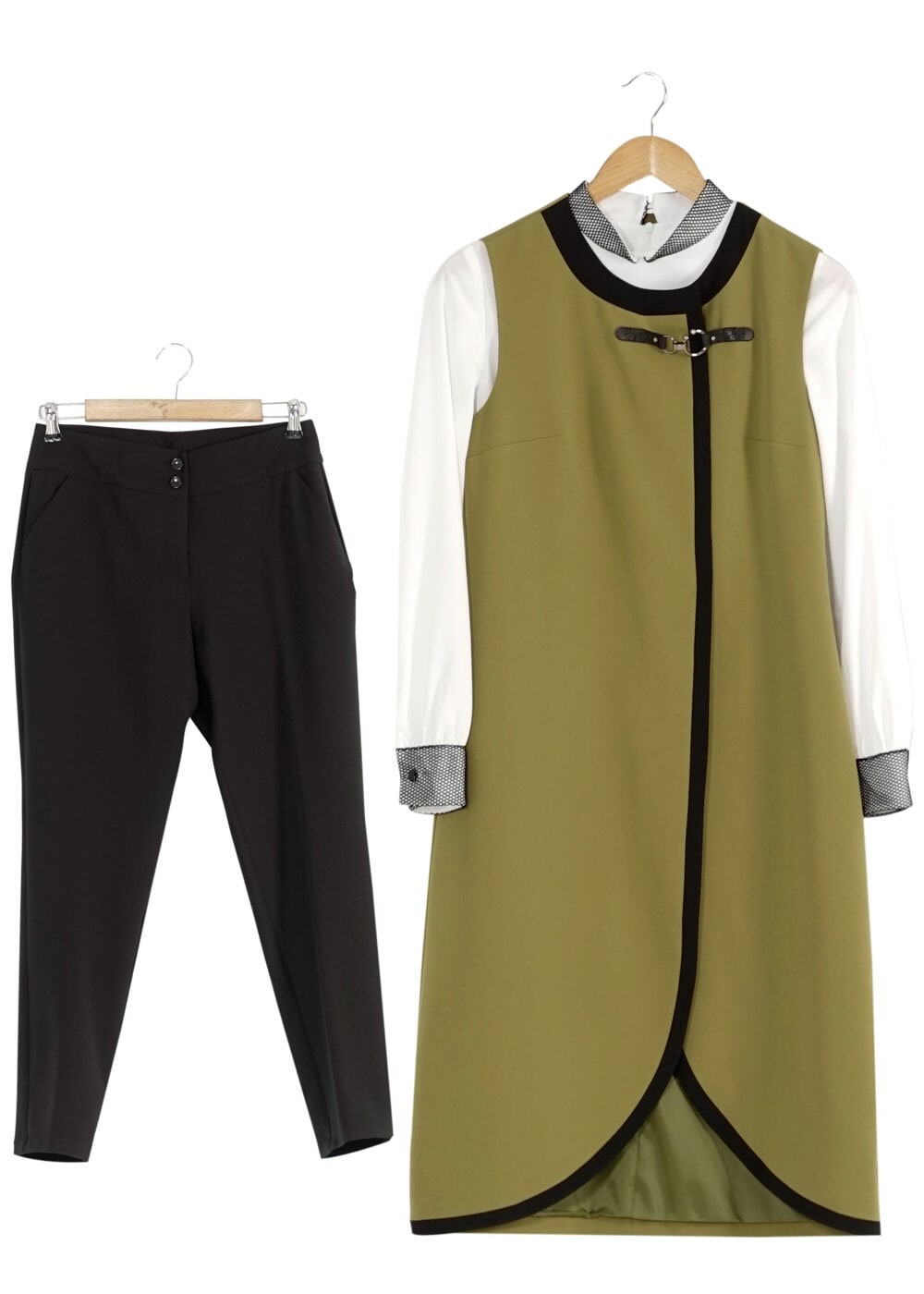 Tesettür giyim YEŞİL 3168P TAKIM