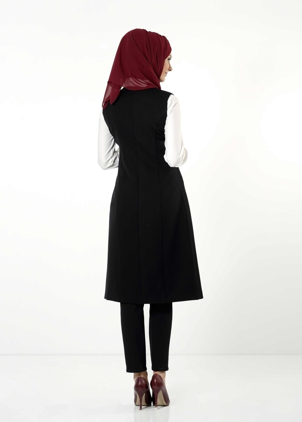 Tesettür giyim SİYAH 3171P TAKIM