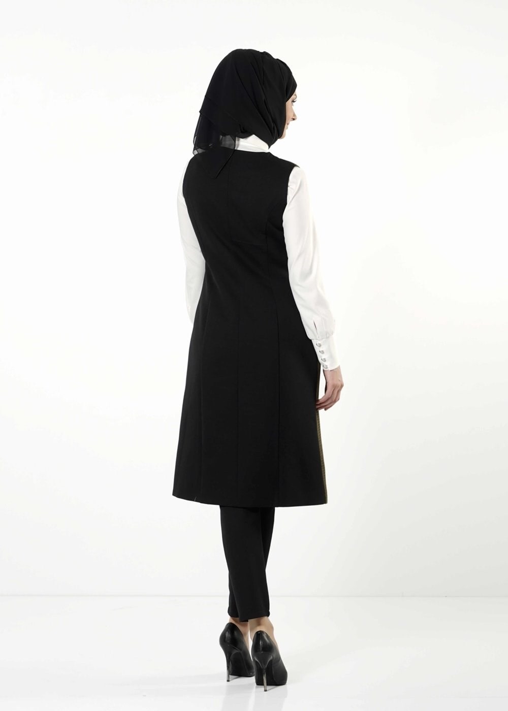 Tesettür giyim HAKİ 3171P TAKIM