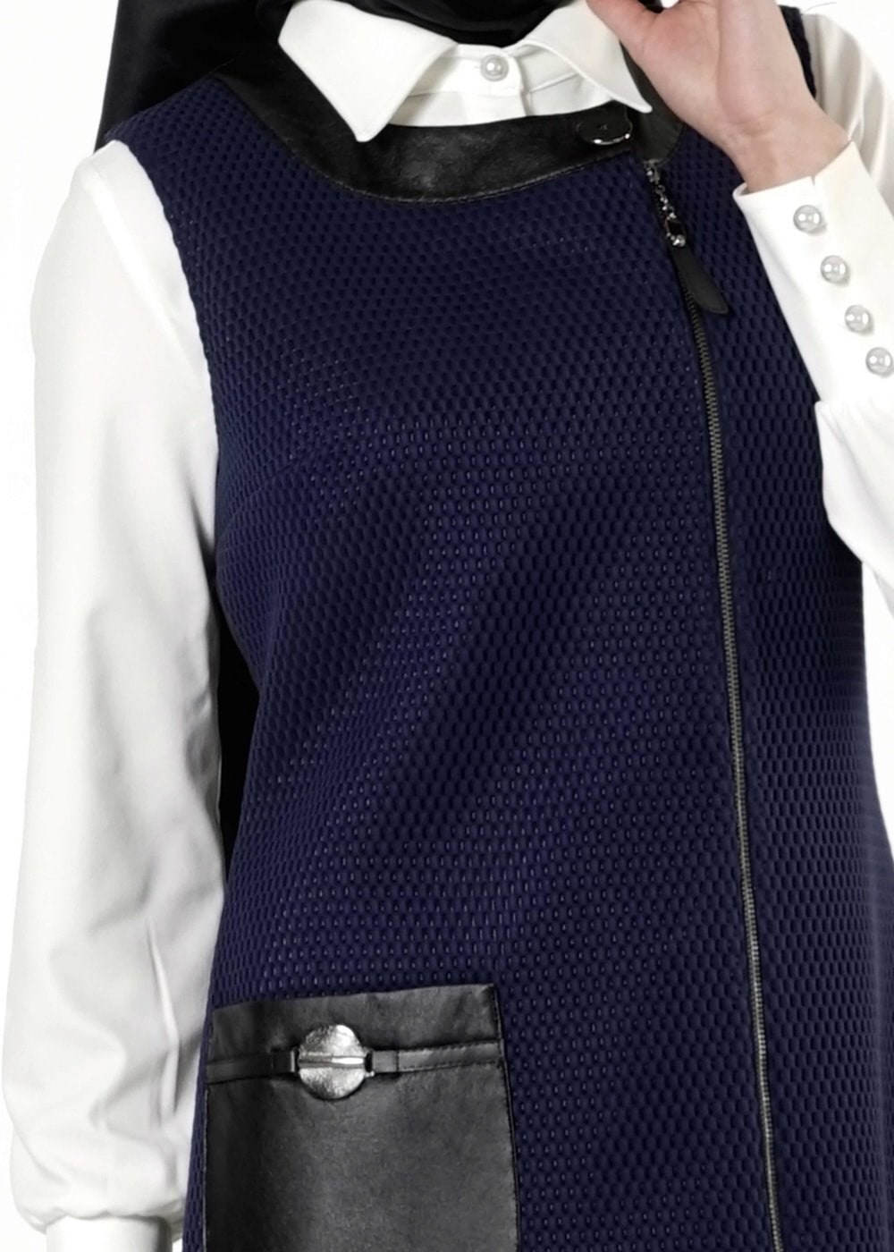 Tesettür giyim LACİVERT 3171P TAKIM