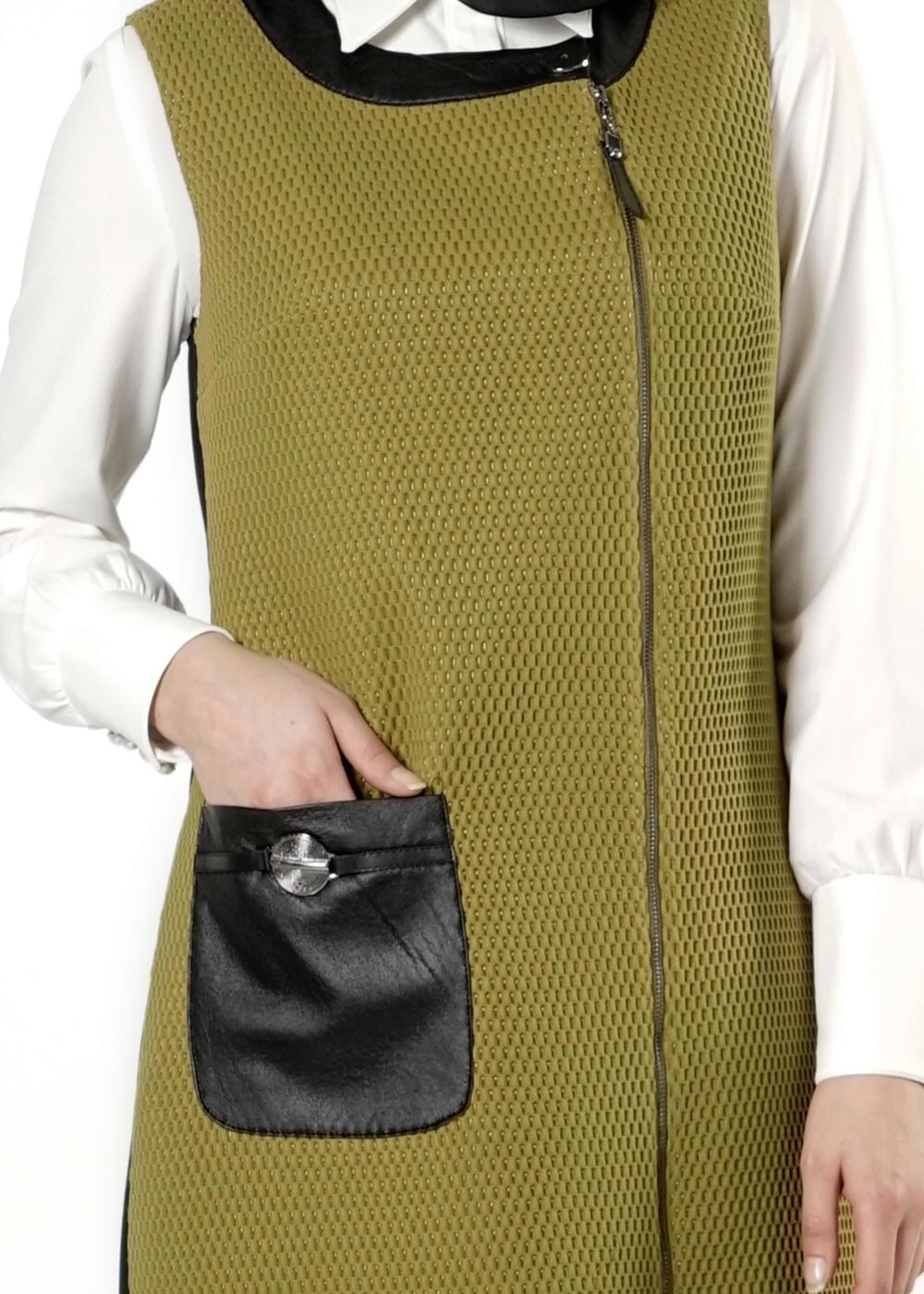 Tesettür giyim YEŞİL 3171P TAKIM