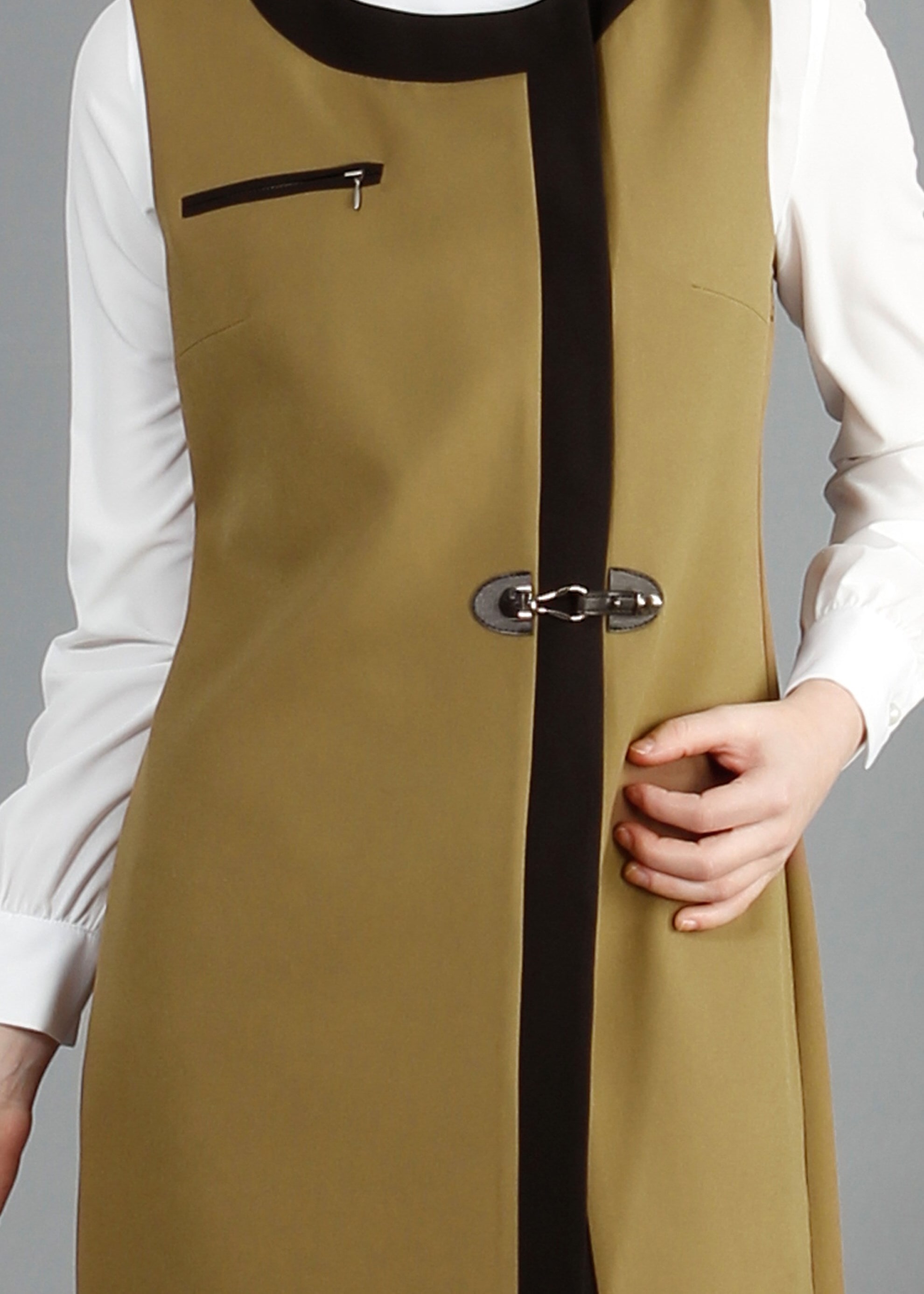 Tesettür giyim KAHVE 3172P TAKIM