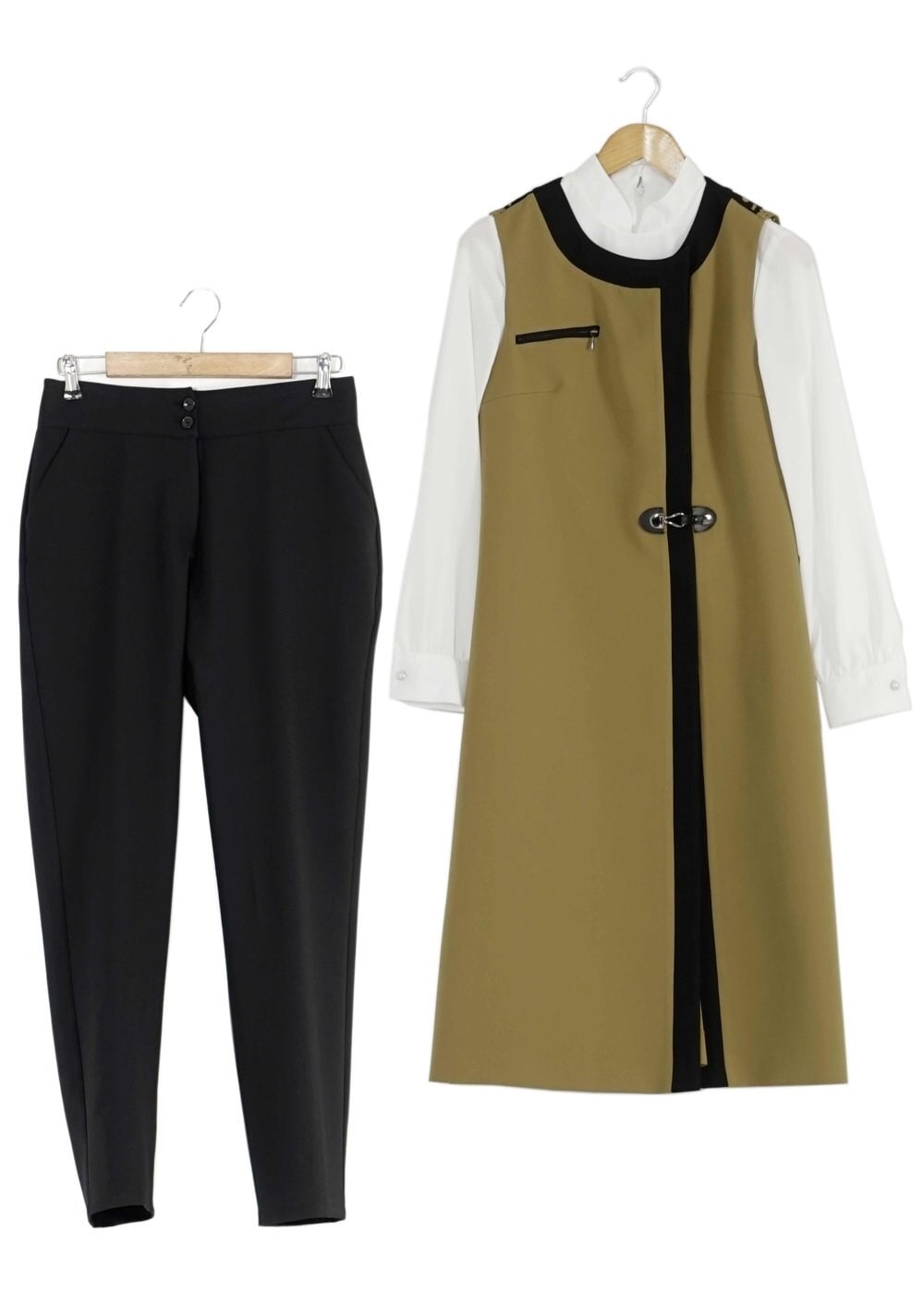 Tesettür giyim YEŞİL 3172P TAKIM