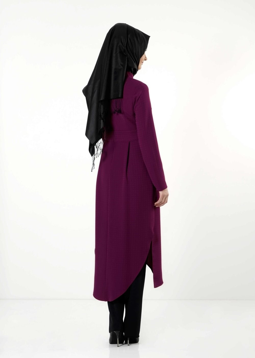 Tesettür giyim FUŞYA 3176P TAKIM