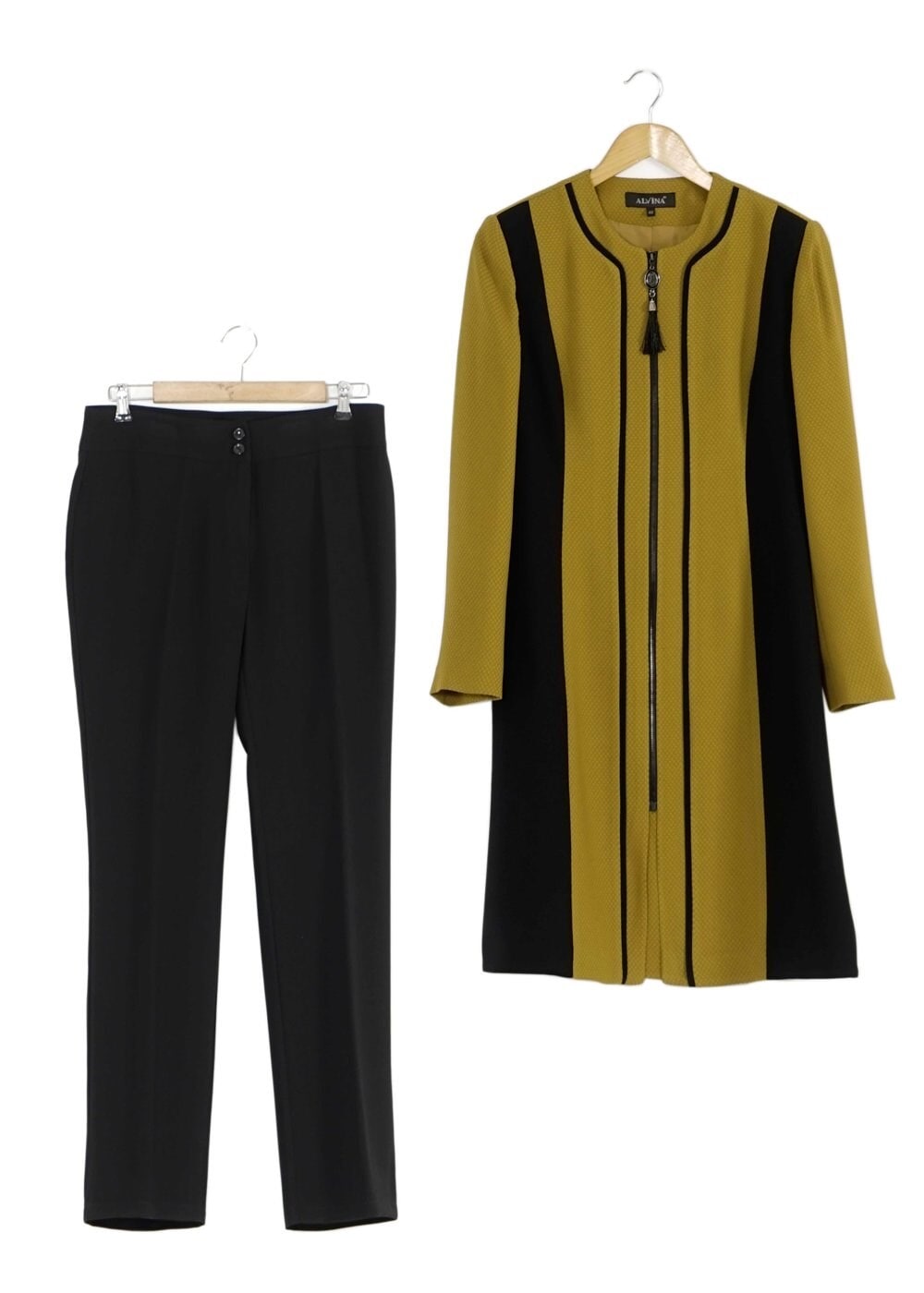 Tesettür giyim SARI 3179P TAKIM