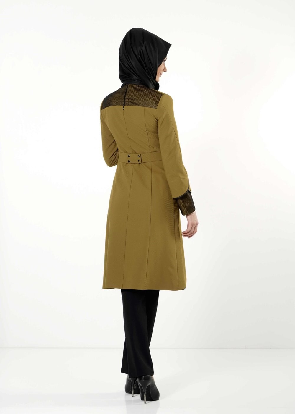 Tesettür giyim SARI 3180P TAKIM