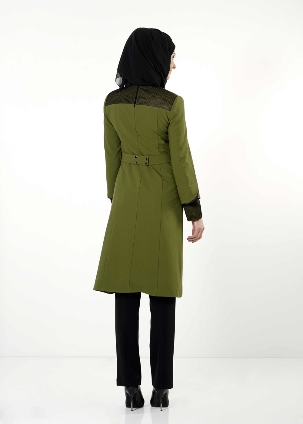 Tesettür giyim YEŞİL 3180P TAKIM