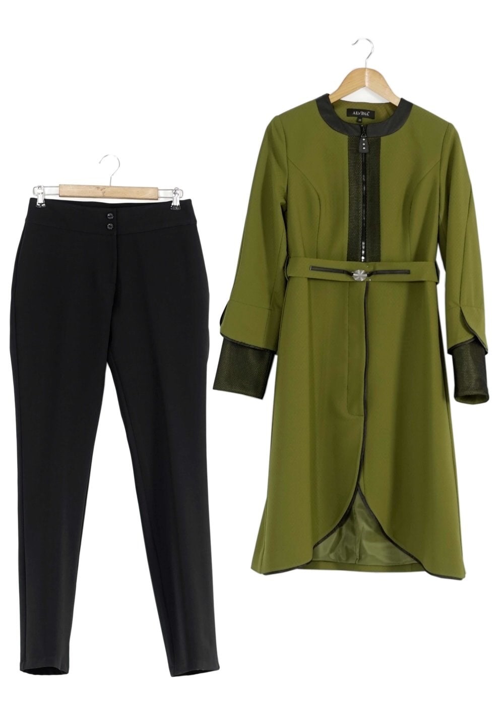 Tesettür giyim YEŞİL 3180P TAKIM