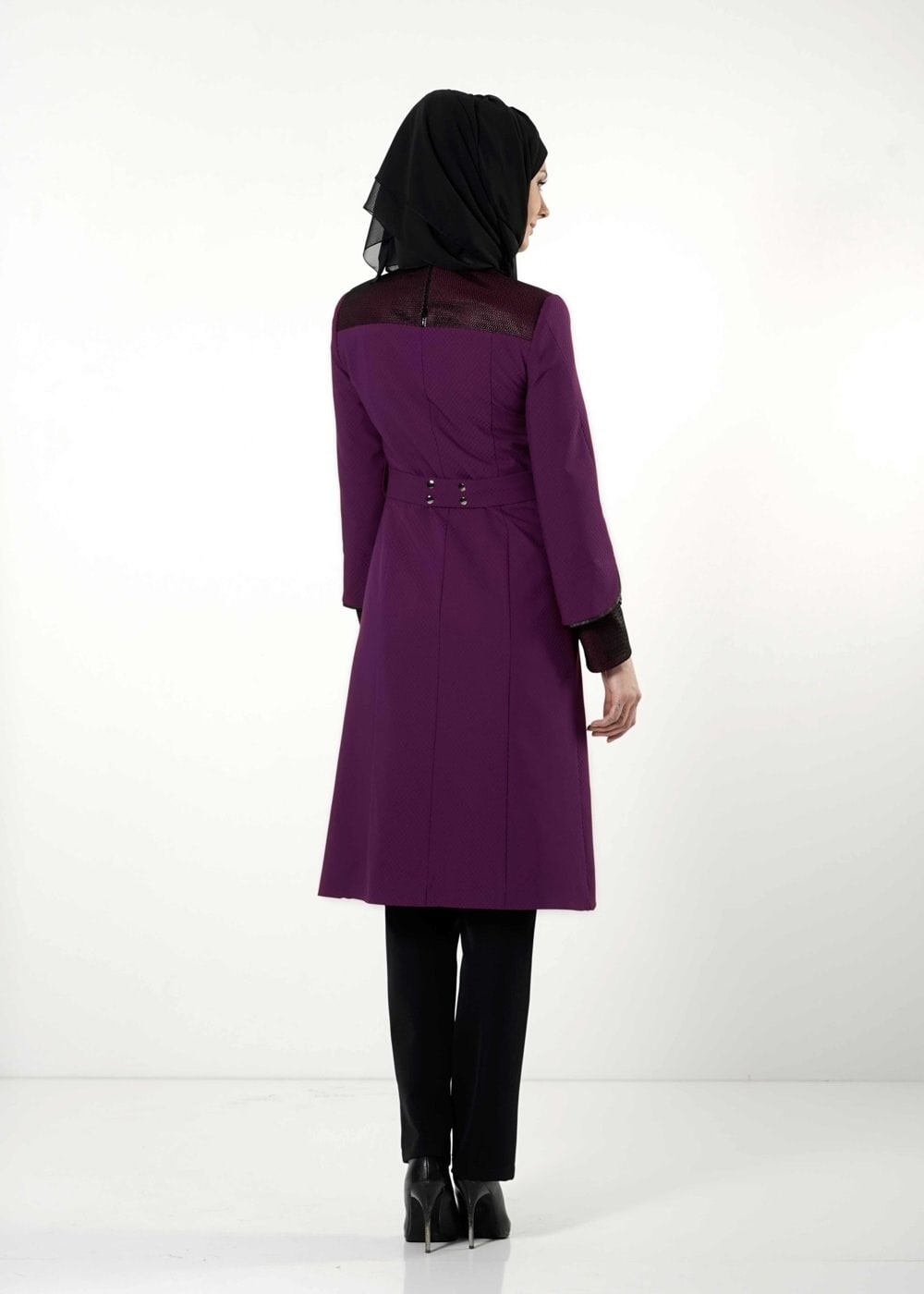 Tesettür giyim FUŞYA 3180P TAKIM