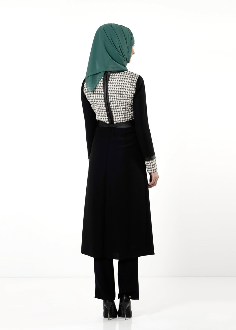 Tesettür giyim SİYAH 3183P TAKIM