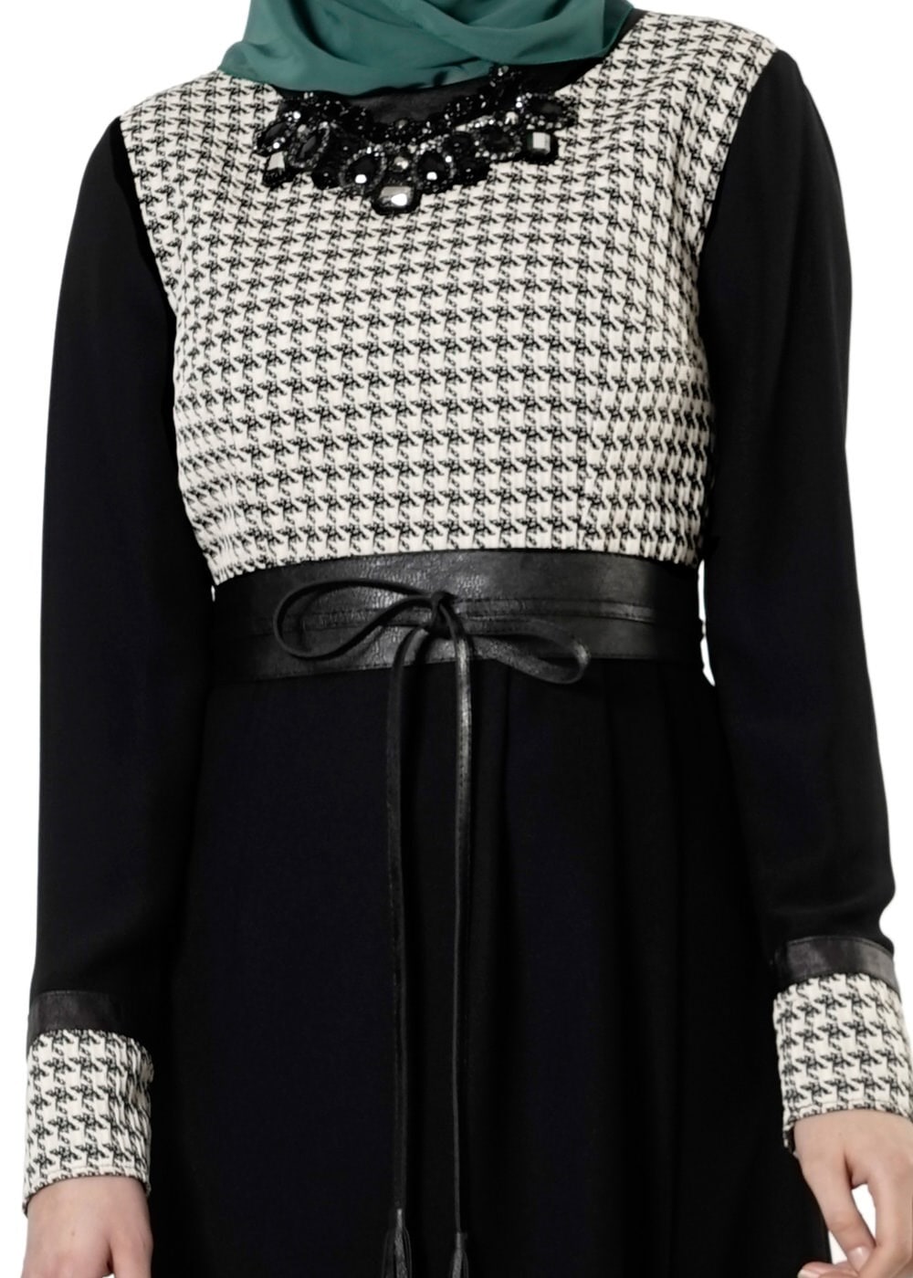 Tesettür giyim SİYAH 3183P TAKIM