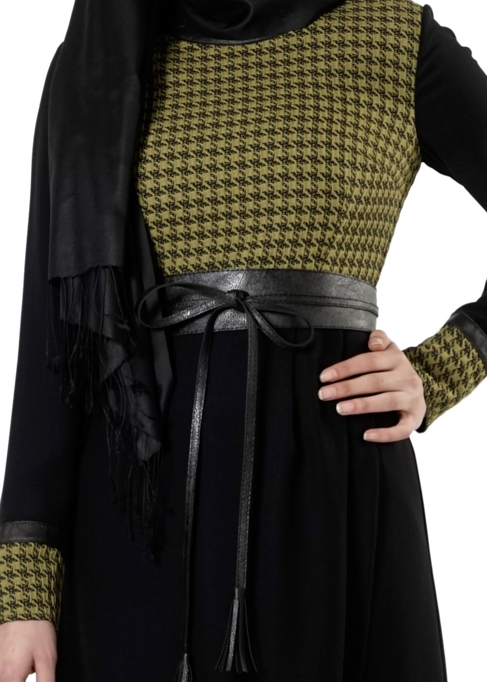 Tesettür giyim YEŞİL 3183P TAKIM