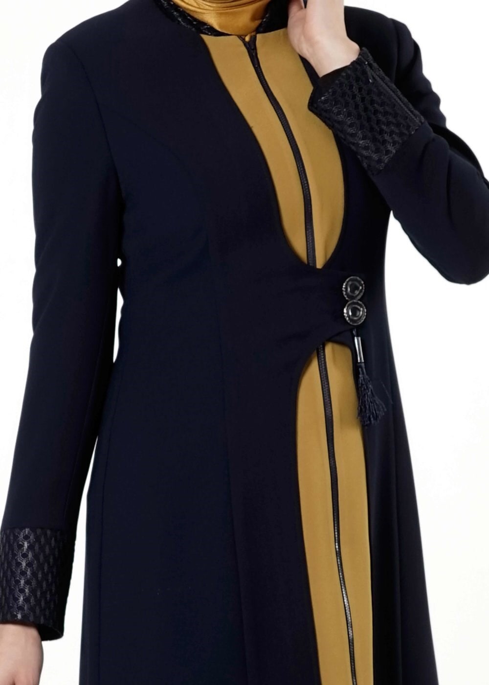 Tesettür giyim SARI 3187P TAKIM