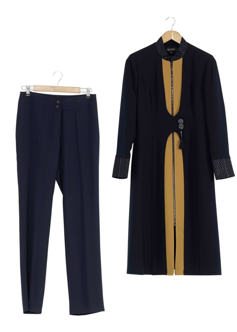 Tesettür giyim SARI 3187P TAKIM