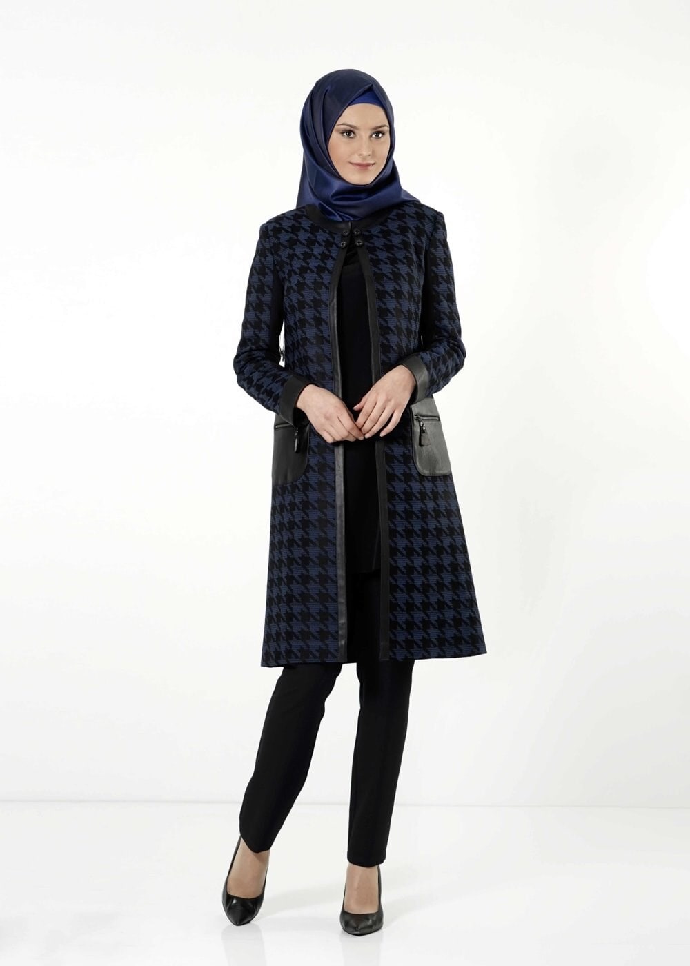 Tesettür giyim LACİVERT 3188P TAKIM