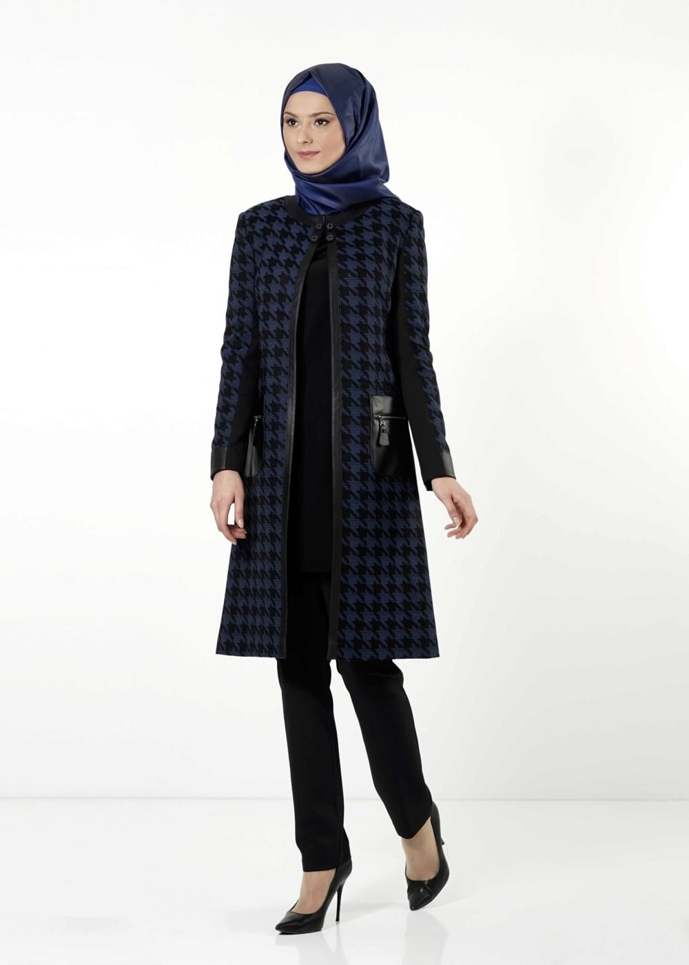 Tesettür giyim LACİVERT 3188P TAKIM