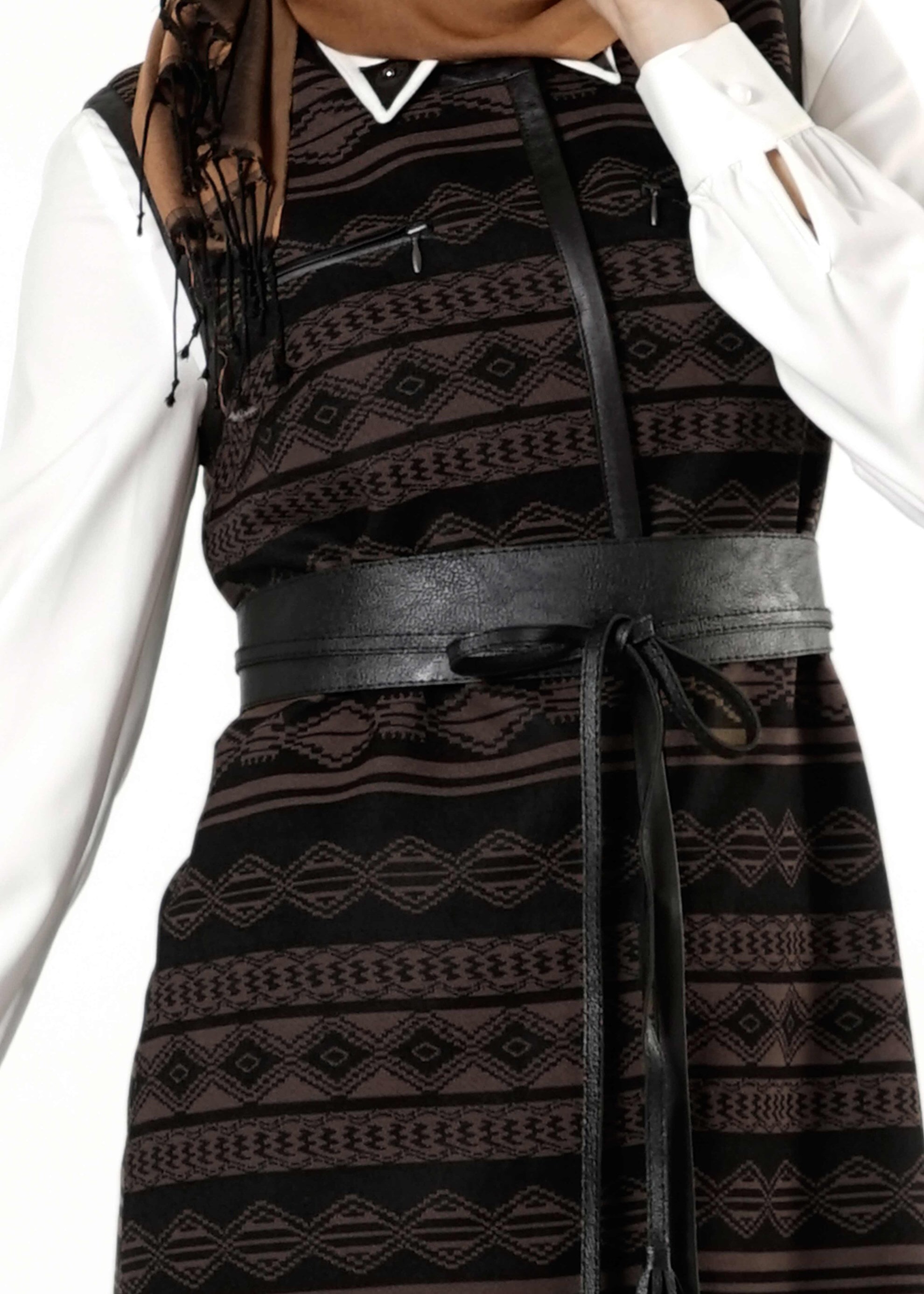 Tesettür giyim KAHVE 3195P TAKIM