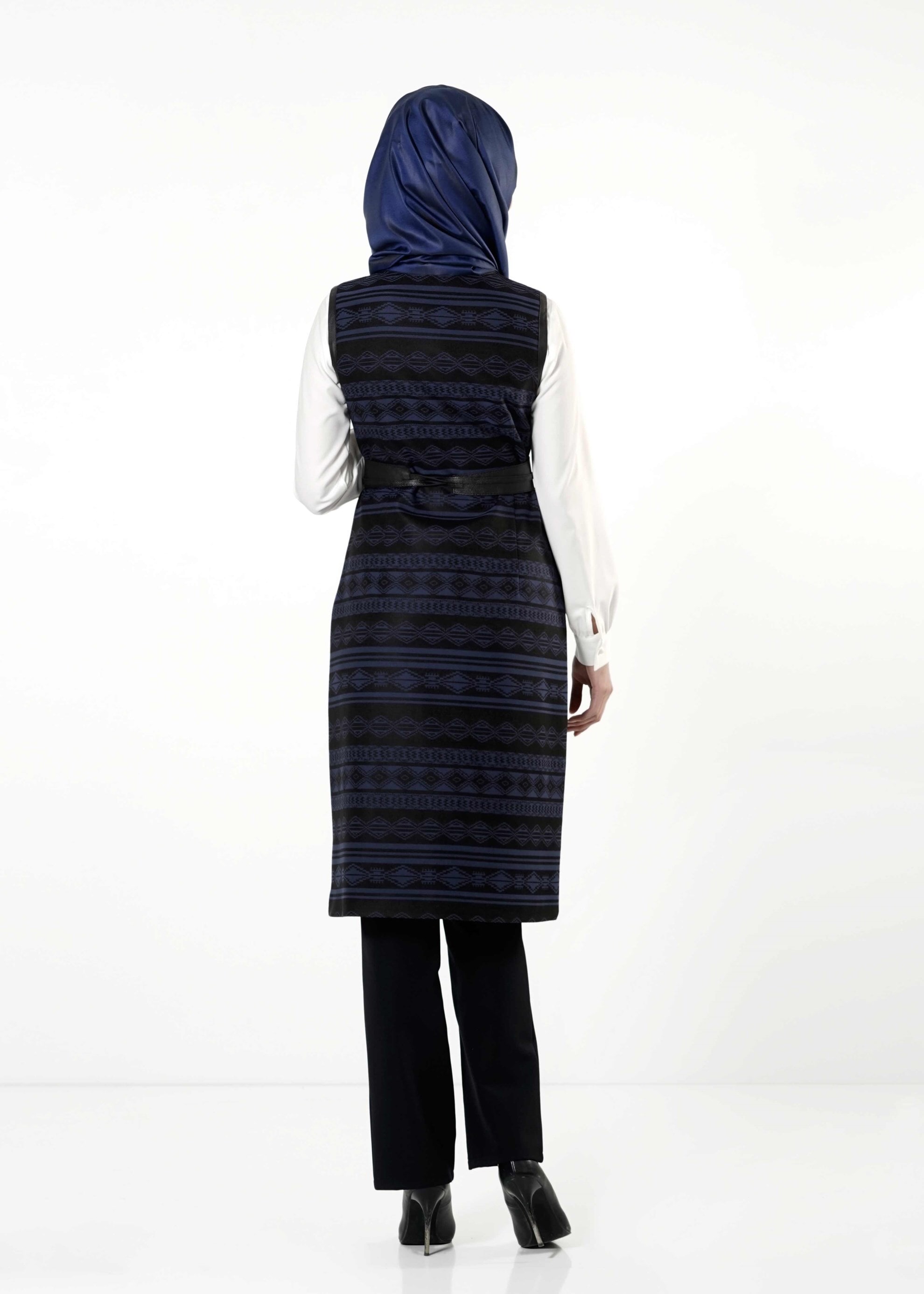 Tesettür giyim LACİVERT 3195P TAKIM