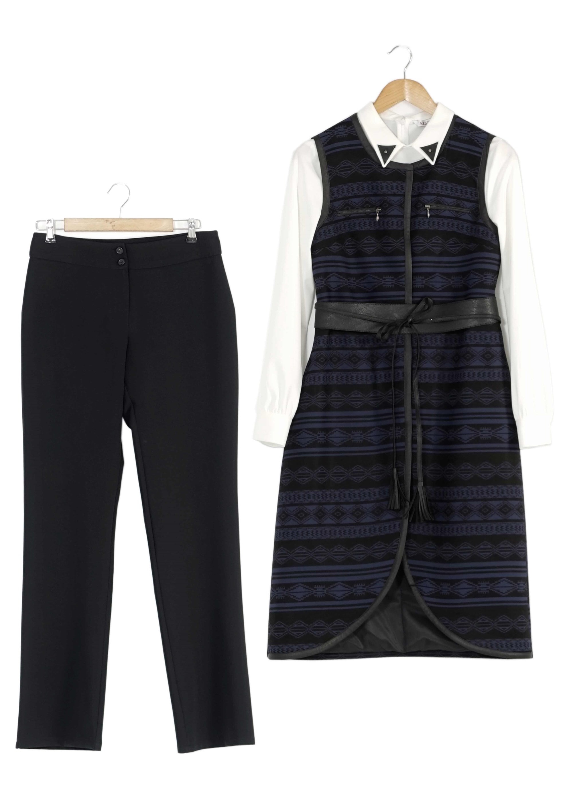 Tesettür giyim LACİVERT 3195P TAKIM