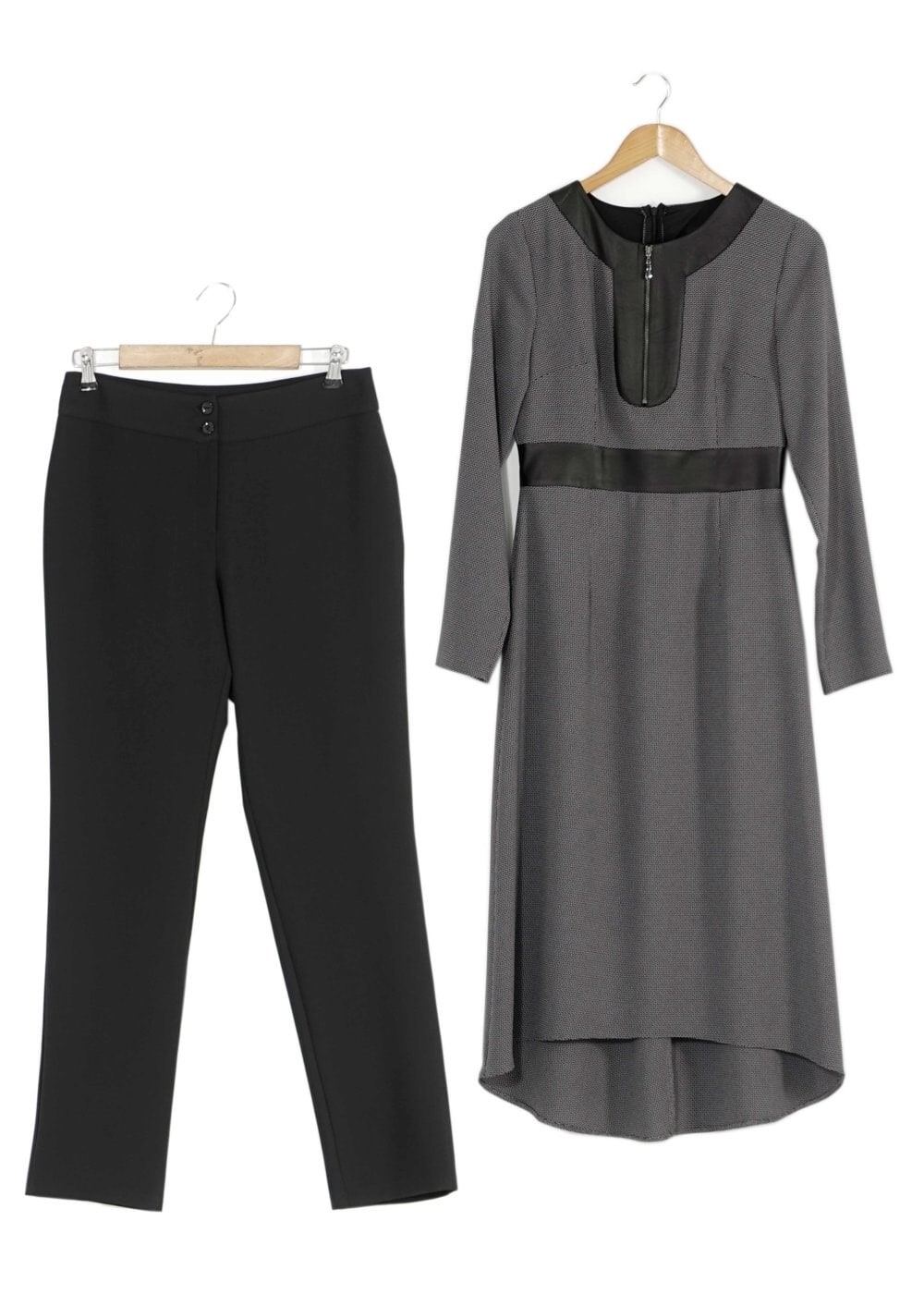 Tesettür giyim GRİ 3200P TAKIM