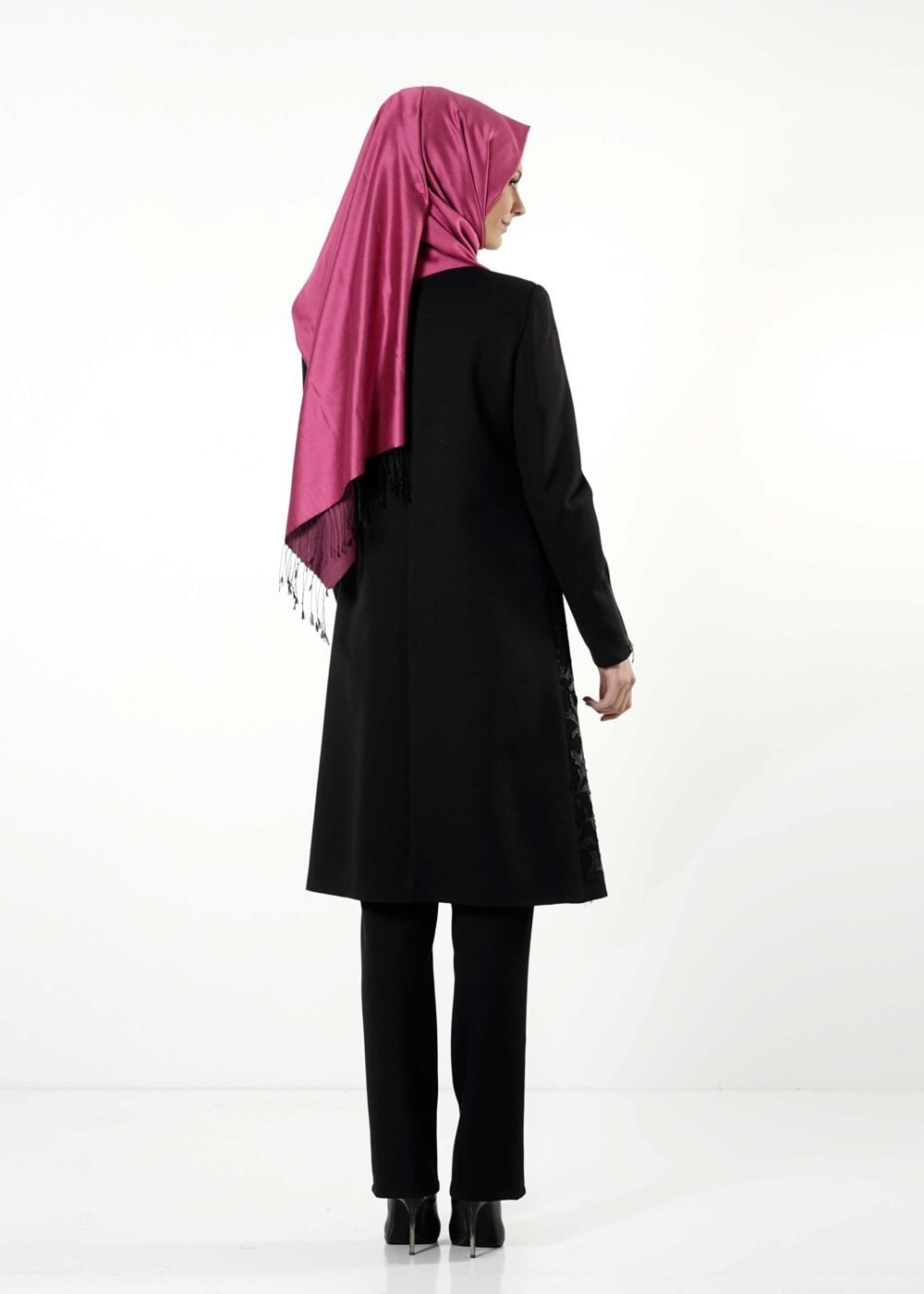 Tesettür giyim SİYAH 3206P TAKIM