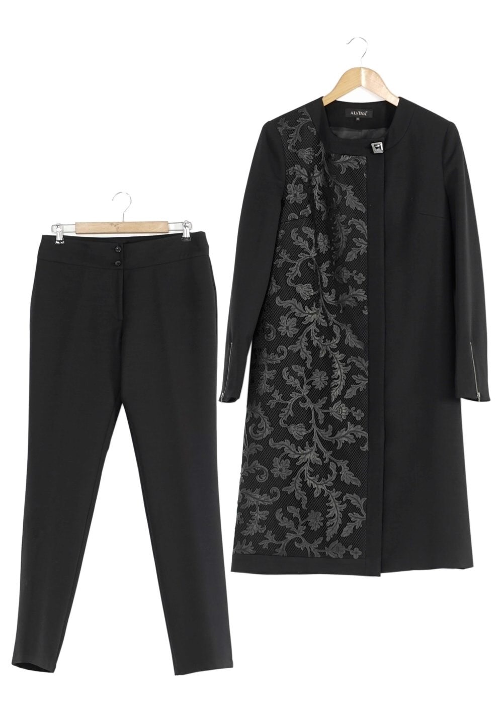 Tesettür giyim SİYAH 3206P TAKIM