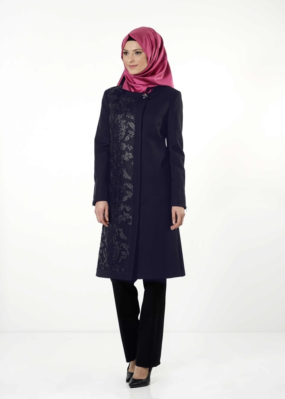 Tesettür giyim LACİVERT 3206P TAKIM