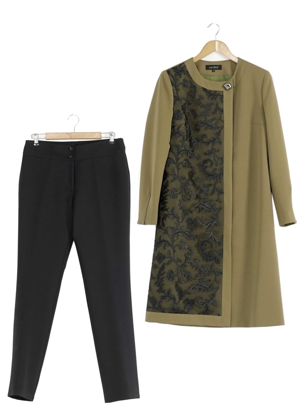 Tesettür giyim YEŞİL 3206P TAKIM