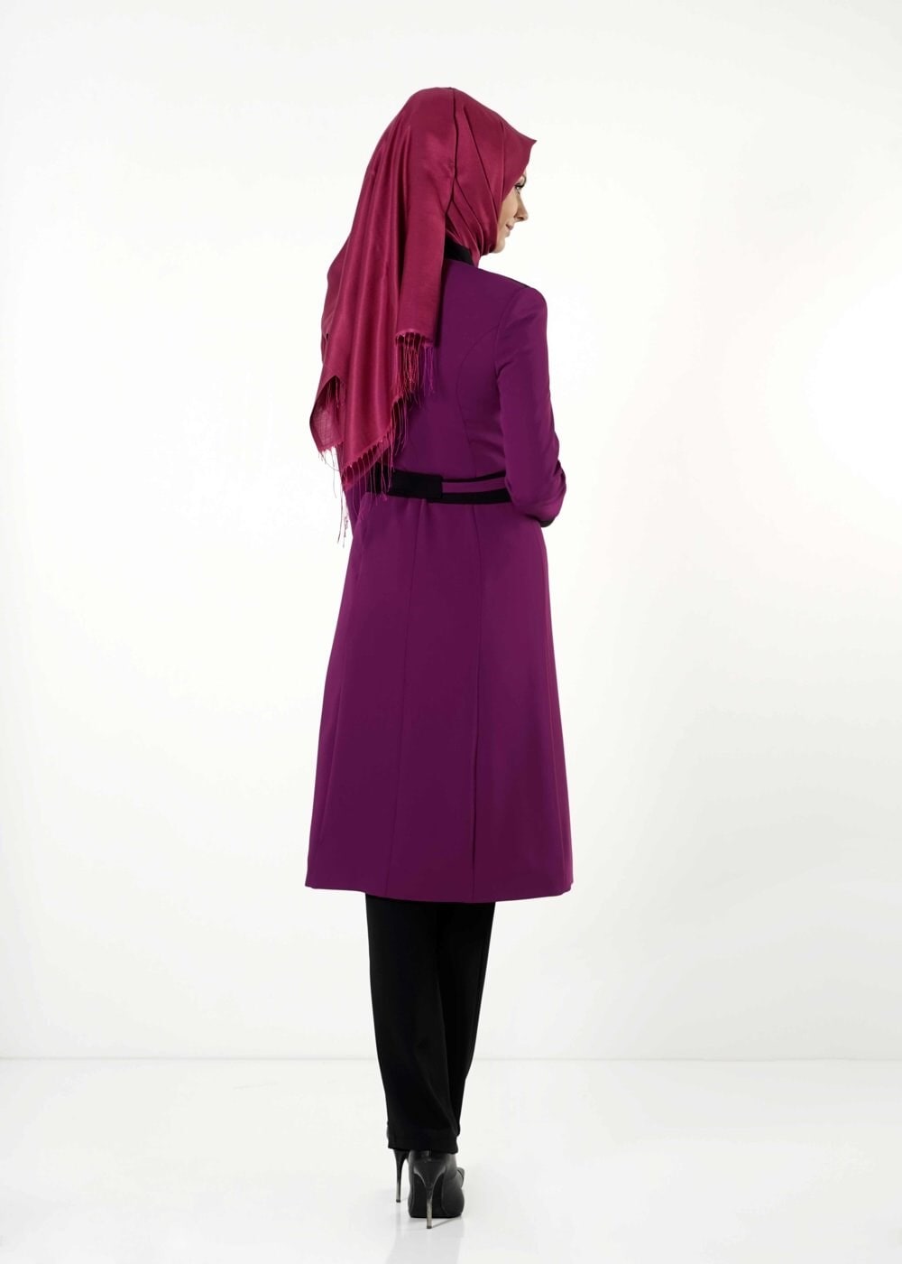 Tesettür giyim FUŞYA 3207P TAKIM