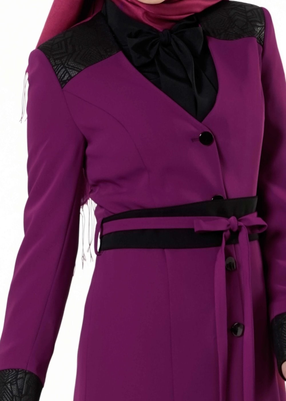 Tesettür giyim FUŞYA 3207P TAKIM