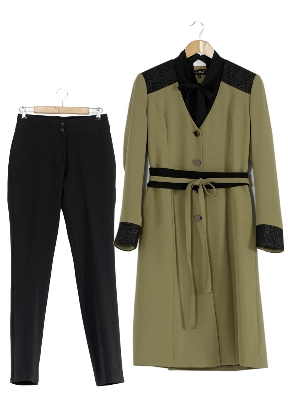 Tesettür giyim YEŞİL 3207P TAKIM