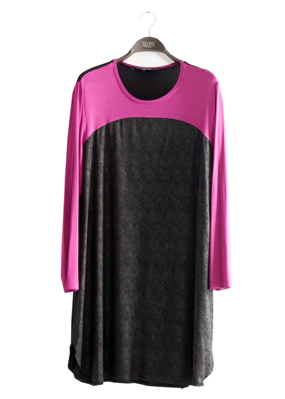 Tesettür giyim SİYAH DESENLİ TUNİK 2532 