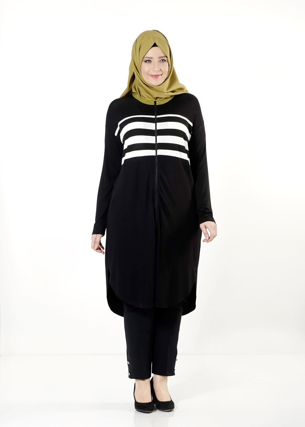 Tesettür giyim BEYAZ 2535 TUNİK