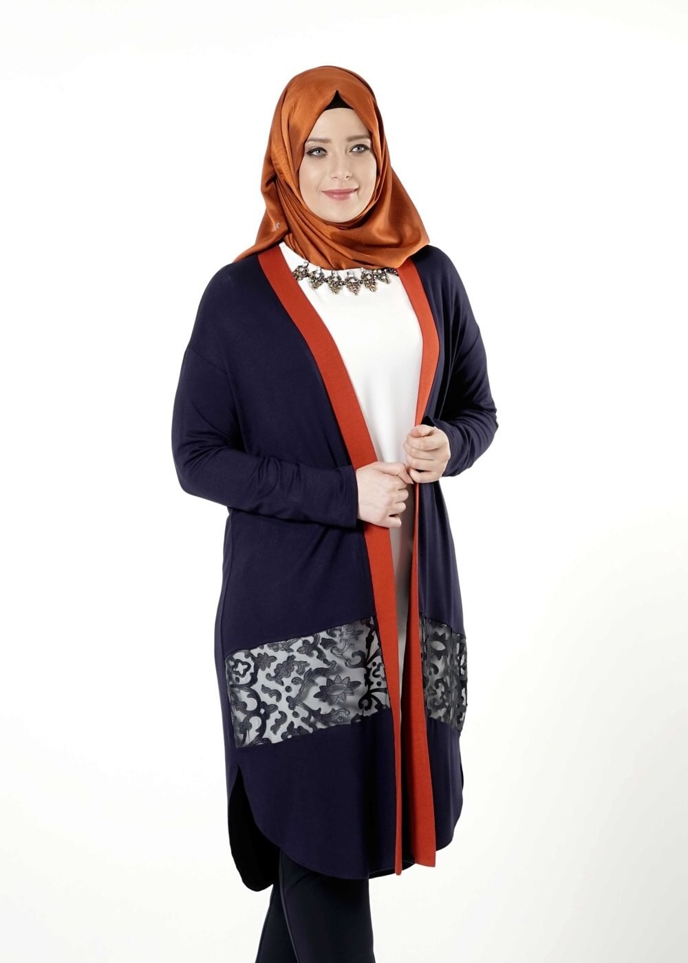 Tesettür giyim LACİVERT 2543 TUNİK