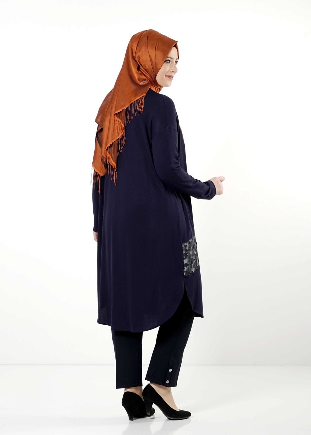 Tesettür giyim LACİVERT 2543 TUNİK