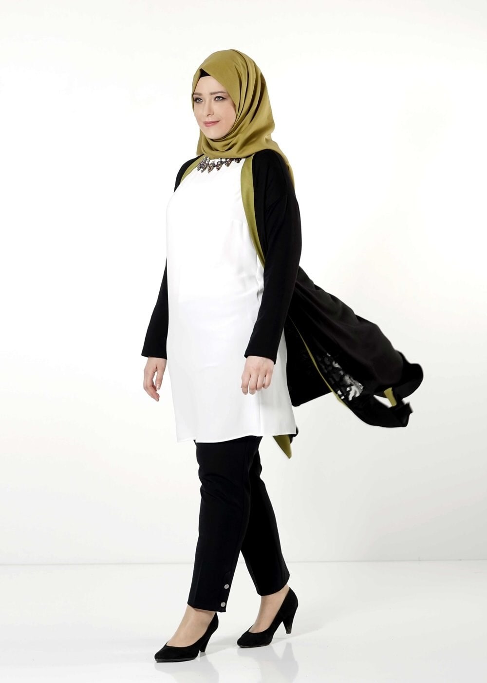 Tesettür giyim SİYAH 2543 TUNİK