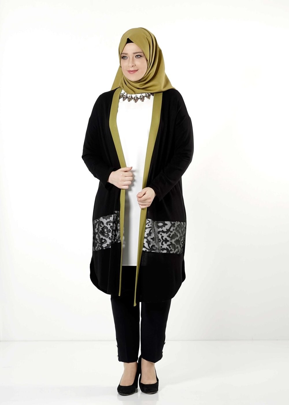 Tesettür giyim SİYAH 2543 TUNİK