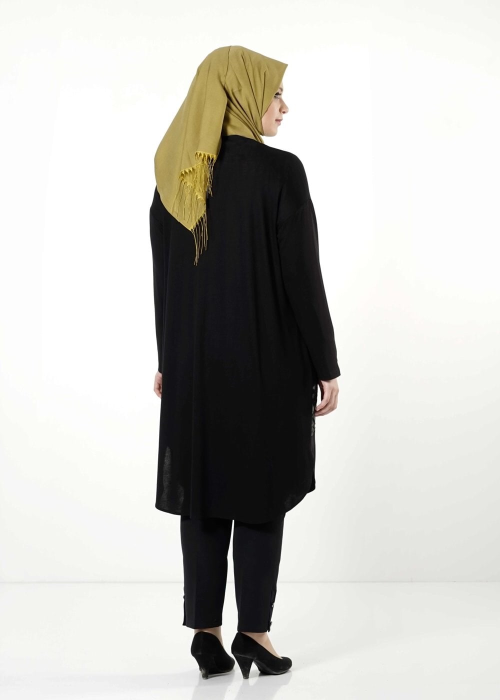 Tesettür giyim SİYAH 2543 TUNİK