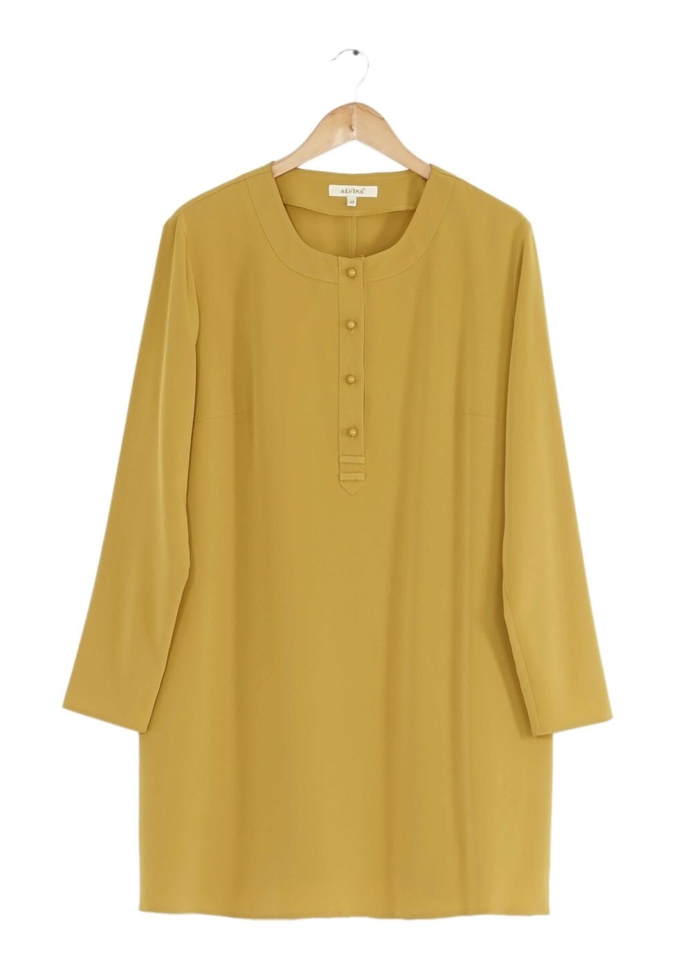 Tesettür giyim SARI DÜĞMELİ TUNİK 2544 