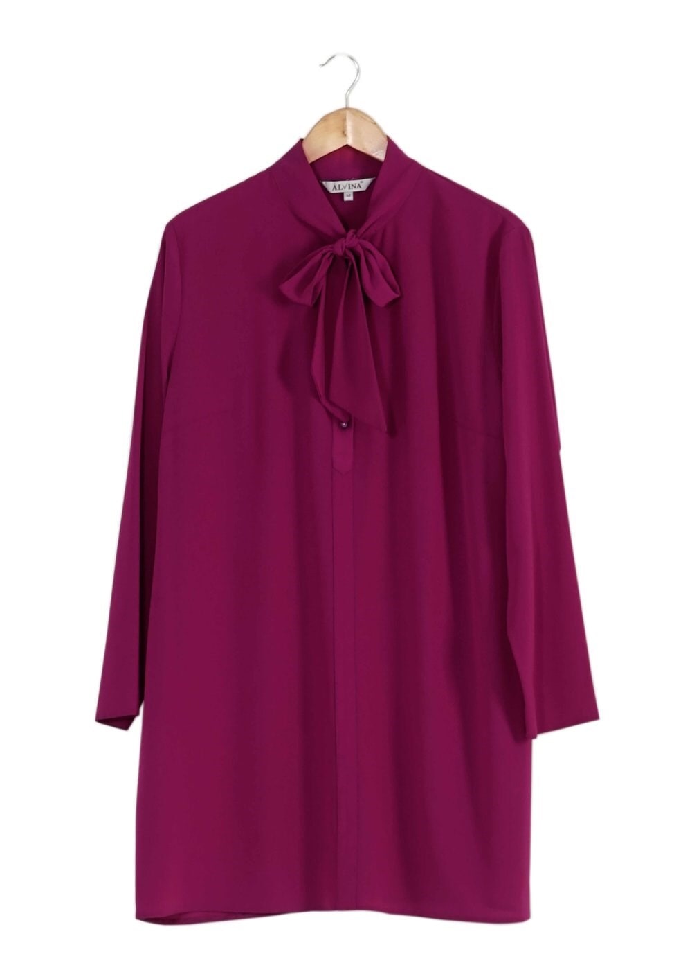 Tesettür giyim MOR BAĞLAMA DETAYLI TUNİK 2551 