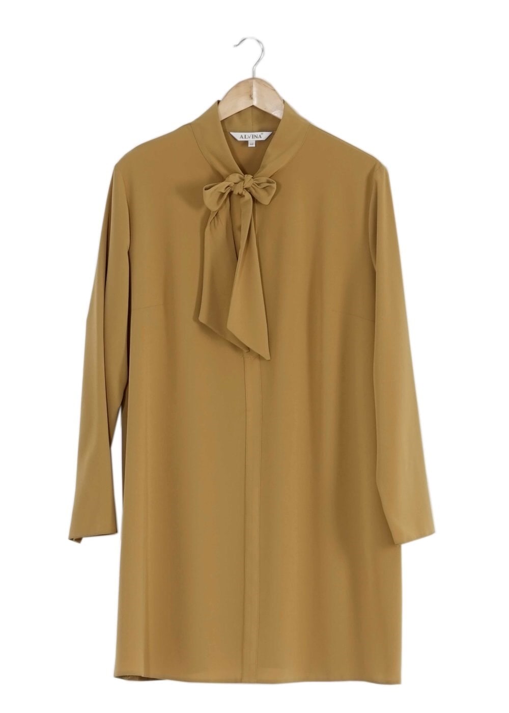 Tesettür giyim SARI BAĞLAMA DETAYLI TUNİK 2551 